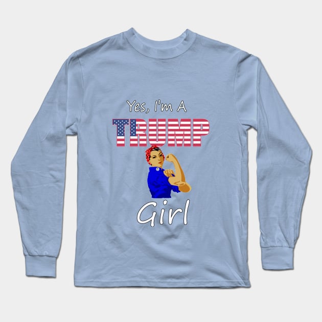 Trump Girl Long Sleeve T-Shirt by sayed20